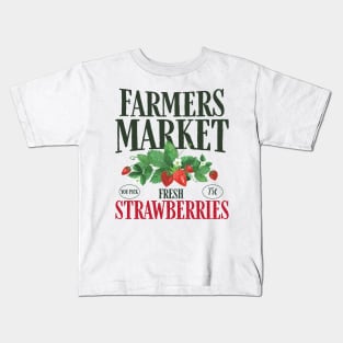 Farmers Market Fresh Strawberries Kids T-Shirt